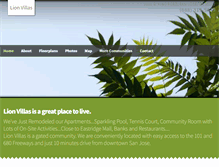 Tablet Screenshot of lionvillas.com